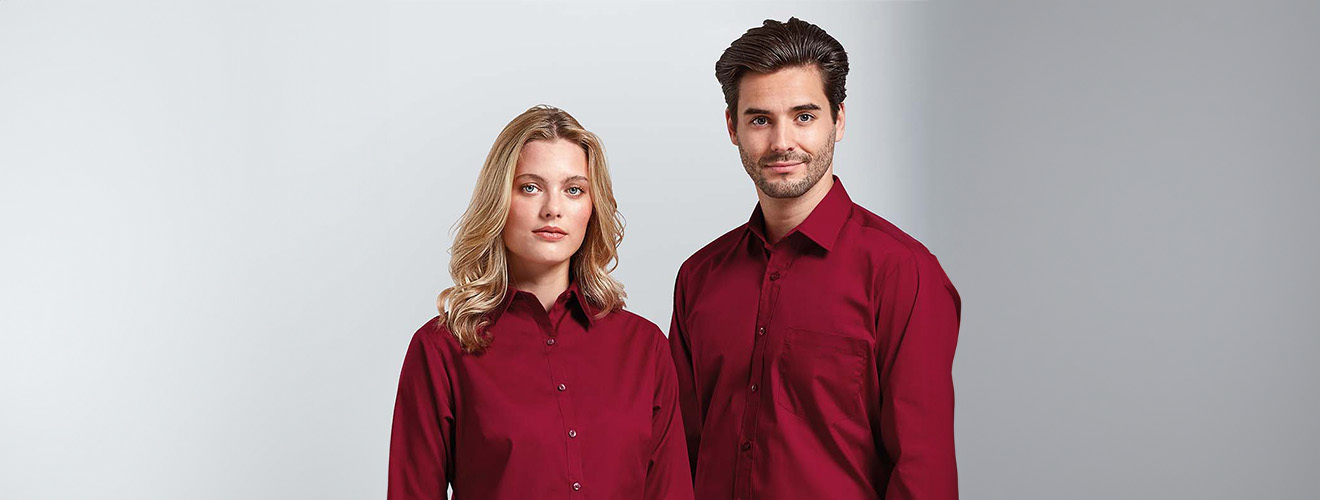 Direct Business Wear | Professional Shirts for Men | Fitted Blouses for Women | Work Uniform Essentials | Premier Uniforms