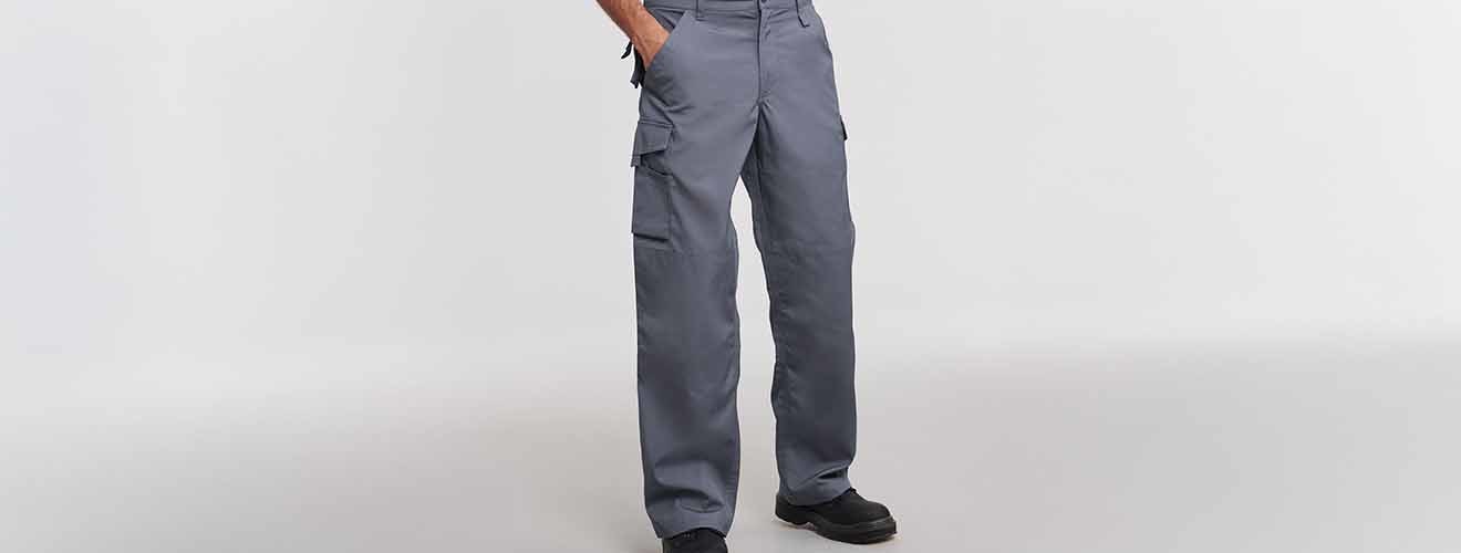 Direct Business Wear | Utility Trousers and Shorts for Professional Work Attire | Cargo Trousers and Shorts for Branded Staff Uniforms | Russell